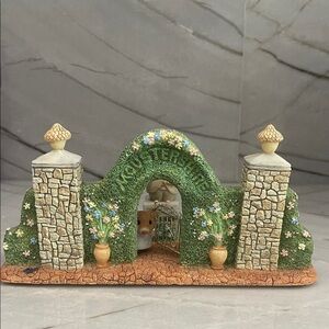 Miniature Garden Arch with Floral Accents
